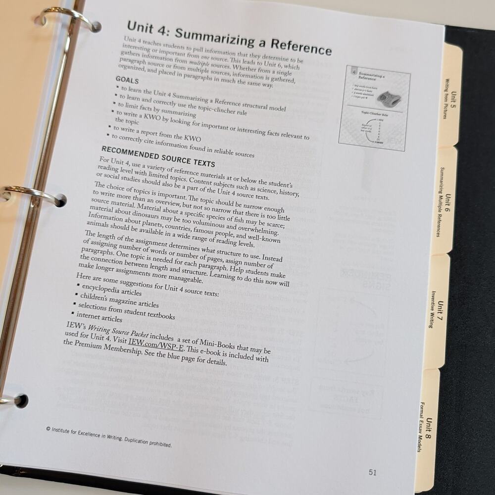 Teaching Writing Structure & Style, Student Resource Notebook, Classical - Picture 4 of 8